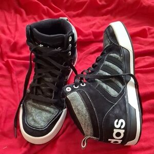 Adidas Black and Gray Sneakers